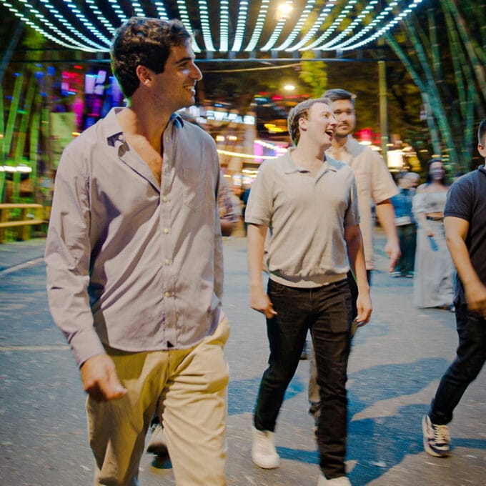 part of the crew in provenza at night